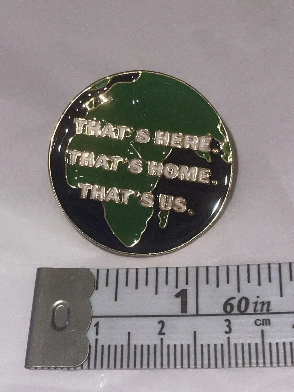 Save The Earth Pin Brooch